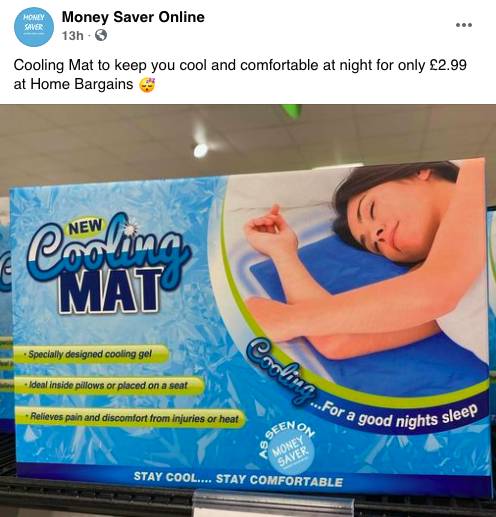 Home bargains cooling mat outlet