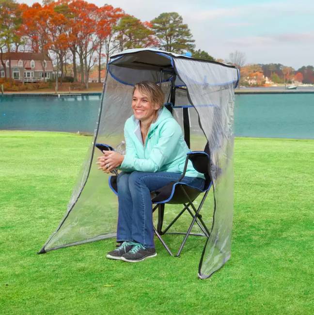 Camping canopy chair with rain cover deals