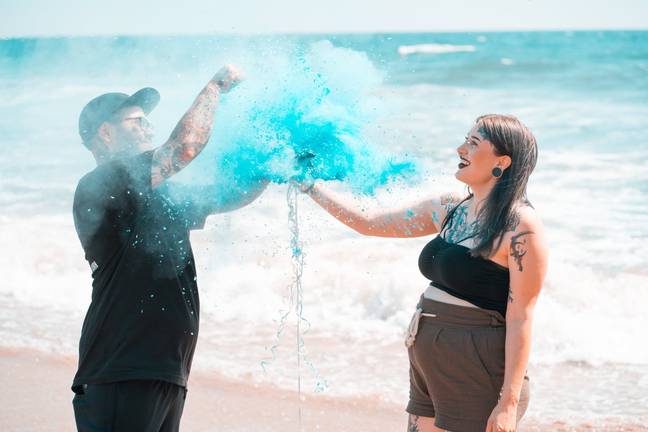 Gender reveal parties have grown increasingly elaborate and often involve fireworks or exploding canons (Credit: Pexels)