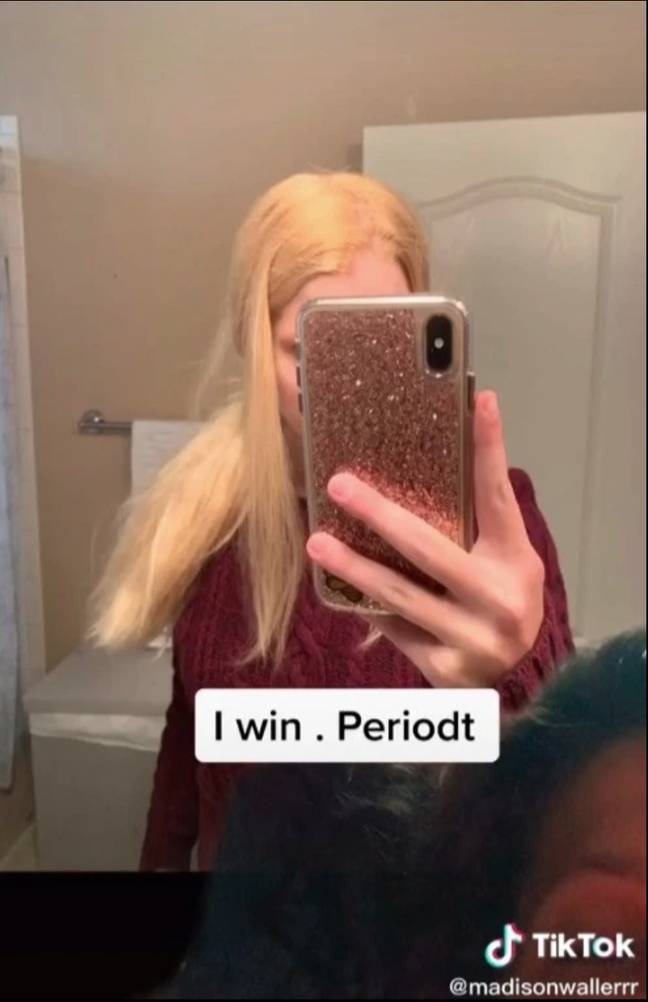 Madison was left with bleached yellow-tinted hair (Credit: Madisonwallerrr/TikTok)