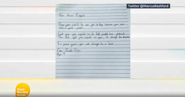 Dexter's letter to Marcus (Credit: ITV)