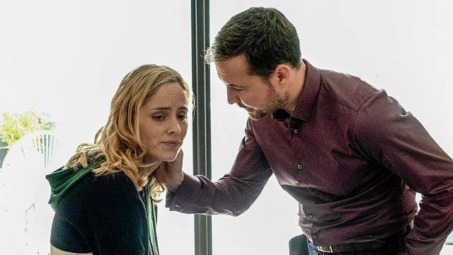 'The Nest' stars Martin Compston and Sophie Rundle (Credit: BBC)
