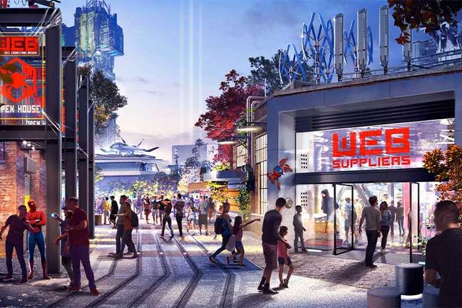 Specific details about what visitors may see at the Avengers Campus are being kept under wraps  (Credit: Disney/Marvel)
