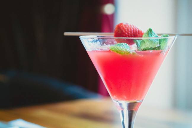 The pink Passion Star Martini contains a fresh and fruity kick of rasberry (Credit: Pexels)