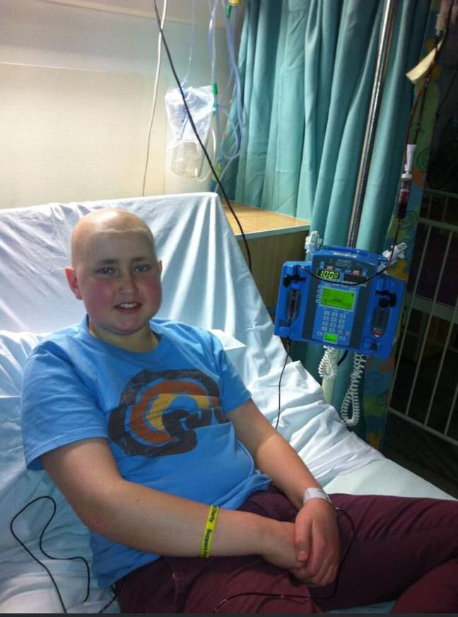 Andrew was diagnosed with a rare form of leukemia when he was 13. Credit: SWNS