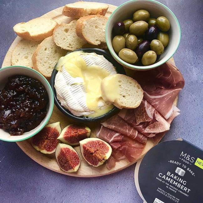 We'll be adding this creamy camembert to our Christmas lists! (Credit: M&amp;S / Instagram)