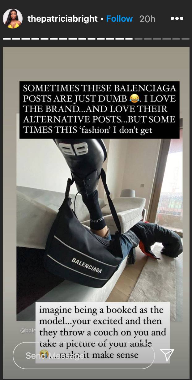 Confused followers were quick to mock the Balenciaga shoot (Credit: Instagram)