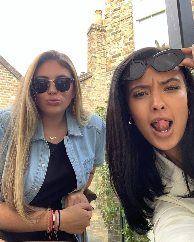 The girls planned one drink but ended up staying for seven (Credit: Maya Jama / Instagram)