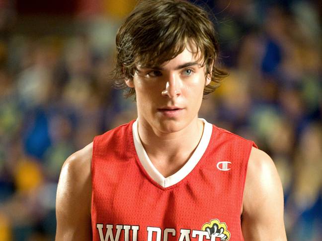 Zac Efron rose to fame after starring as Troy Bolton in High School Musical at just 18 years old (Credit: Disney)