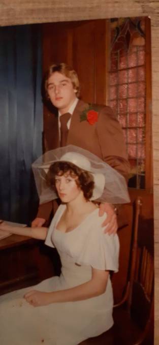 Dave and Shirley on their wedding day (Credit: Twitter)