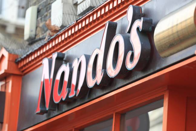 The charity wrap will be available in all Nando's across the country Credit: PA