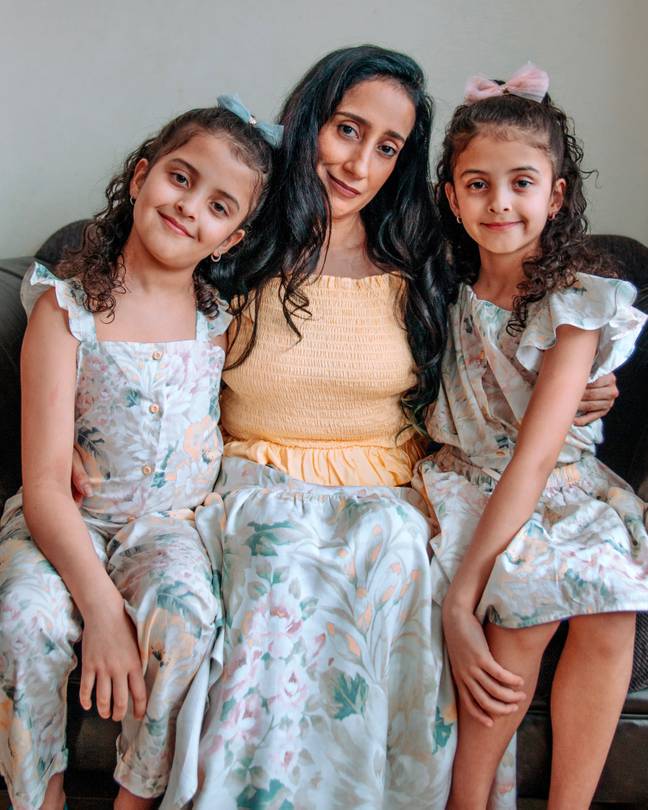 Atima was able to conceive naturally, and welcomed two twin girls, who are now aged 10 (Credit: Atima Bhatnagar)