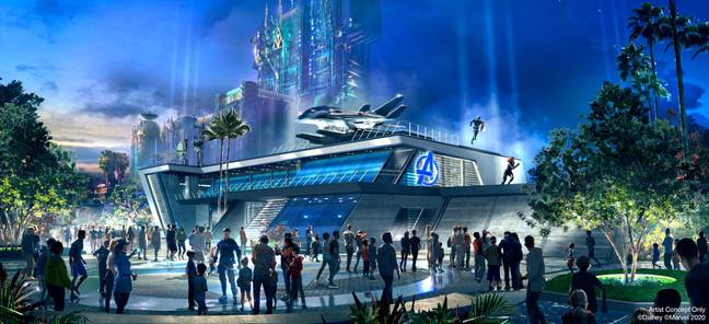 Avengers Headquarters will be in the middle of the park (Credit: Marvel Land/ Disney)