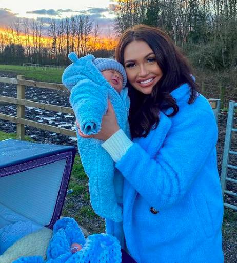 Charlotte welcomed her newborn last month (Credit: Instagram/ Charlotte Dawson)