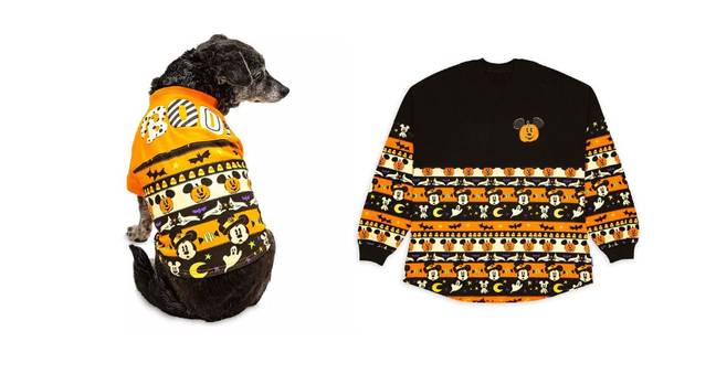 The pet-sized Halloween jumper comes with a price tag of $25 while the human equivalent is $65 (Credit: Disney)