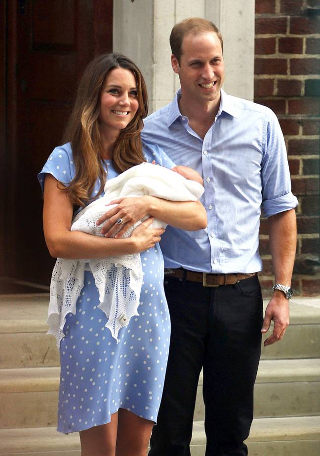 Prince George welcomed to the world on 22nd July, 2013. Credit: PA