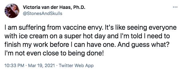 People are feeling major vaccine envy (Credit: Twitter)