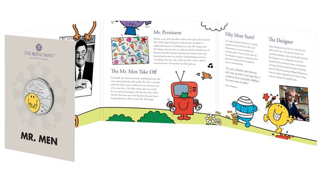 Mr Men and Little Miss was created by prolific illustrator Roger Hargreaves in 1971 (Credit: Mr Men/The Royal Mint)