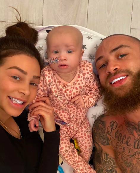 Azaylia was diagnosed with the cancer at just eight weeks (Credit: Instagram/Ashley Cain)