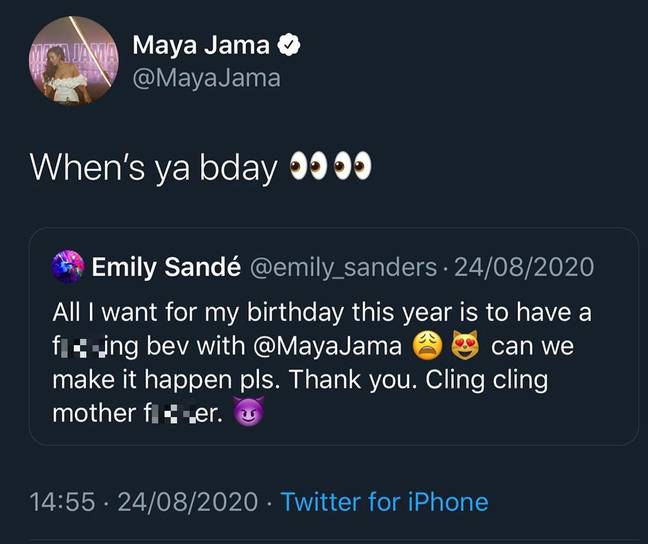 It all started with a tweet (Credit: Maya Jama / Instagram)