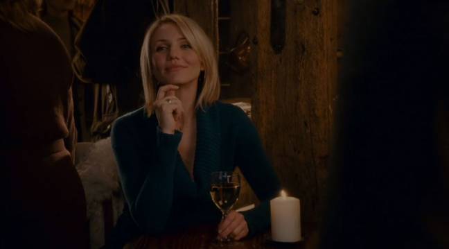 Cameron Diaz's character Amanda appears in the pub (Credit: Sony Pictures)