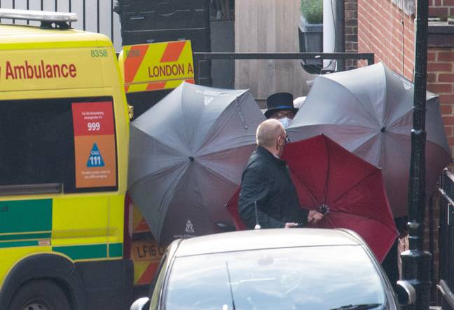 The Duke was taken by ambulance to a new hospital at 11.15am this morning (Credit: PA)