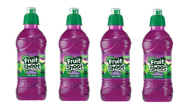 The bottle cap of the apple and blackcurrant flavour could detach and become a safety risk. Credit: Fruitshoot.com