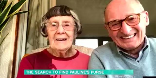 The couple ended up on TV after putting out an online plea for Pauline's stolen purse (Credit: ITV)