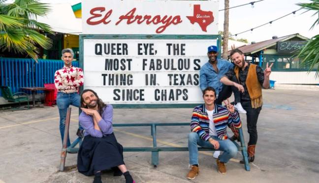 The Fab Five are filming in Texas (Credit: Queer Eye/ Netflix)