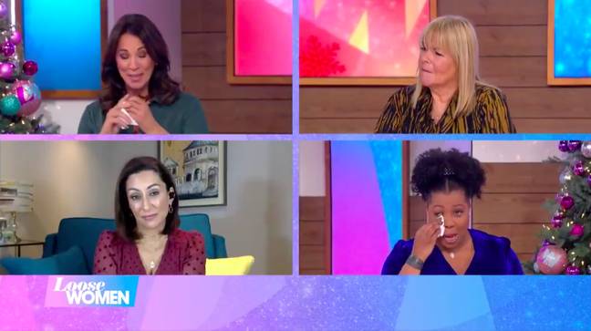 The panel became tearful at the news (Credit: ITV)