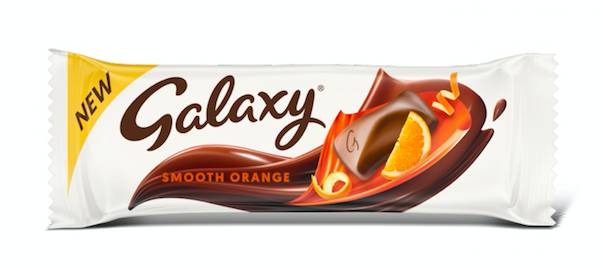 Galaxy chocolate now comes in orange flavour (Credit: Mars)