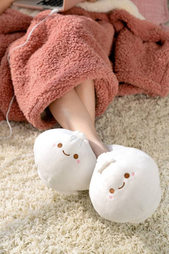 These heated dumpling slippers are another unique way to keep cosy (Credit: Smoko)