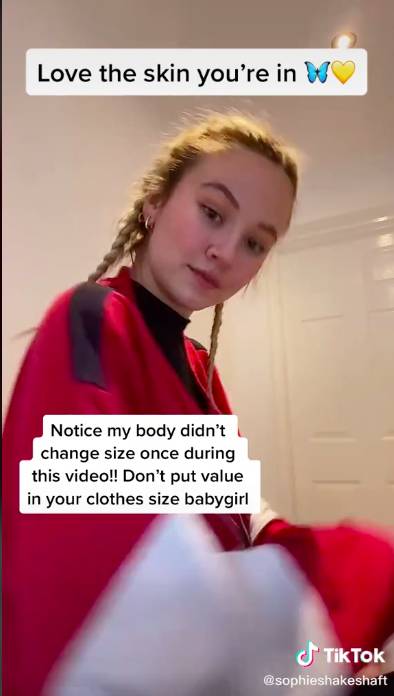 Sophie's heartwarming video was well received (Credit: TikTok - Sophie Shakeshaft)