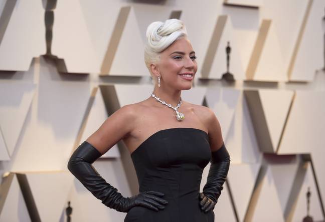 Lady Gaga on the red carpet. Credit: PA
