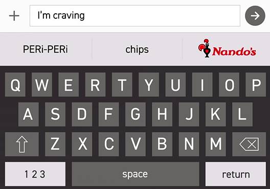 Prove your loyalty to Nando's by adjusting your predictive text settings (Credit: Nando's)