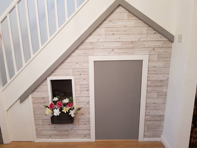 Mum Sophie found inspiration for the cute playhouse from social media. (Credit: Latestdeals.co.uk)