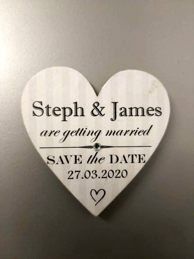 The couple's wedding was set for March 27th 2020 (Credit: SWNS)