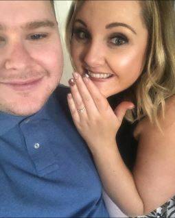 Jason Forry, 28, with his fiancée Natalie Anderson, 27. Credit: Jason / Twitter