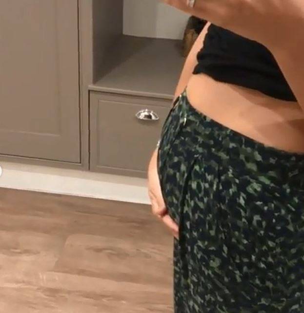 Lucy previously shared a video of her bloated tummy. Credit: Instagram