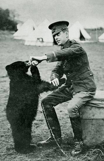  Harry Colebourn who was a vet rescued the bear in 1914. (Credit: Wikipedia/Manitoba Provincial Archives)