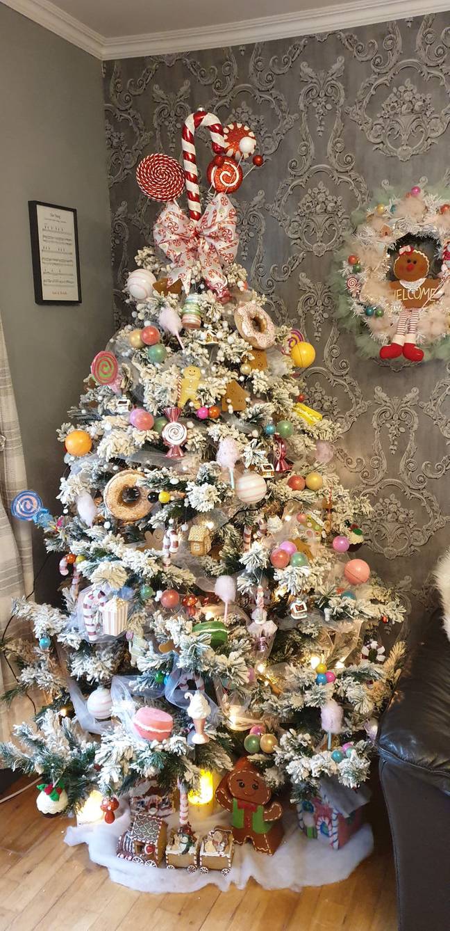 Michelle made her own candy tree on a budget (Credit: Michelle Jollands)