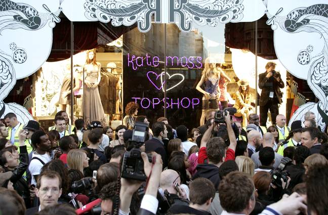 Kate Moss's Topshop range was the brand at the height of its powers (Credit: PA)