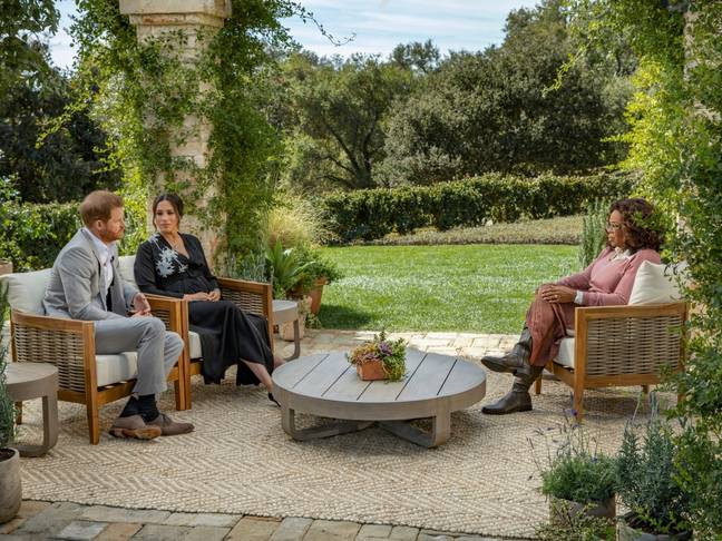 Harry and Meghan recently sat down with Oprah where they spilled on their financials (Credit: CBS)