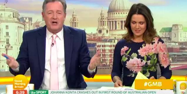 Piers Morgan did an impression of the Chinese language (Credit: ITV) 