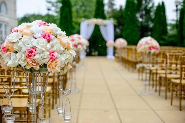 It has now been confirmed that wedding venues can host legal ceremonies from 12th April if licensed to do so (Credit: Unsplash)