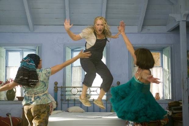 Meryl Streep leads in cult classic Mamma Mia! (Credit: Universal)