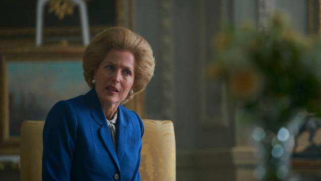Amanda was referencing Gillian Anderson's performance as Margaret Thatcher in 'The Crown' (Credit: Netflix)