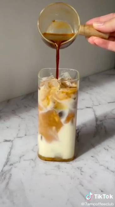 Say hello to the Biscoff iced latte (Credit: @7amcoffeeclub)