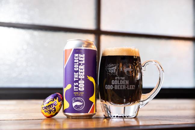 The Golden Goose beer takes inspiration from Cadbury's iconic Creme Egg (Credit: Goose Island)