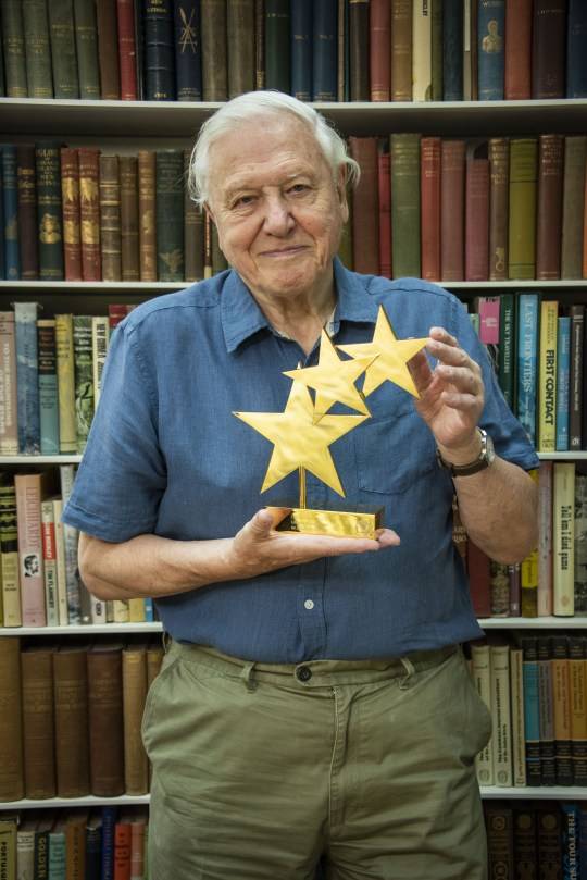 David Attenborough has won the TV Choice Lifetime Achievement Award Credit: TV Choice